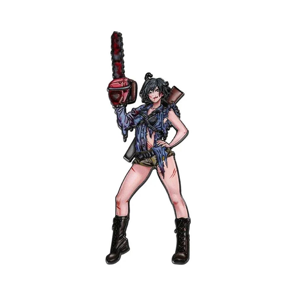 Chainsaw Girl Halloween Horror BIG Enamel Pin-ONLY ONE